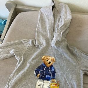 Polo bear long Tee with hood